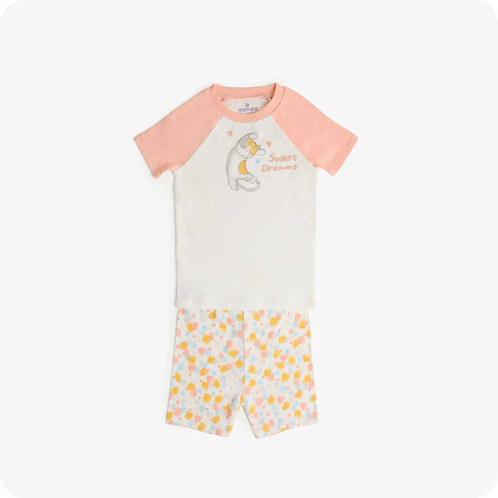 Calico Cat Kids Pajamas Cozy Sleepwear - Warmies